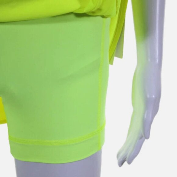 Lululemon High-Rise Skirt w/ built-in Shorts Neon Yellow size 4 NWOT - Picture 12 of 15